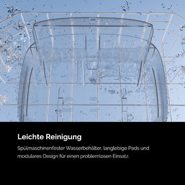 Зволожувач повітря Meaco Armin 680 мл - Вертикальний, для кімнат до 89 м², великий бак 4.7 л, для жорсткої та м'якої води, без білого нальоту
