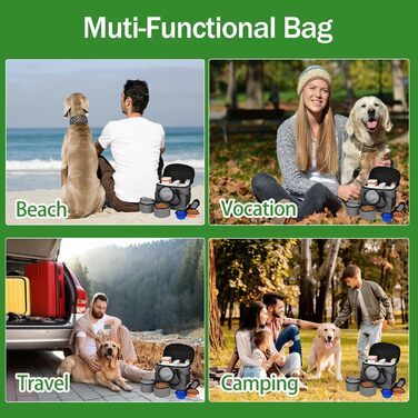 Трансформер для собак: сумка-переноска для подорожей з місткими кишенями, зручним ременем та двома складеними мисками. Ідеально для собак та котів.