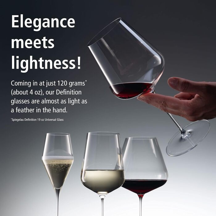 Spiegelau Champagne Glasses 250 ml, 2 Pieces, Definition, 1350169, Crystal Glass Sparkling Wine Glasses, Champagne Glasses Dishwasher Safe