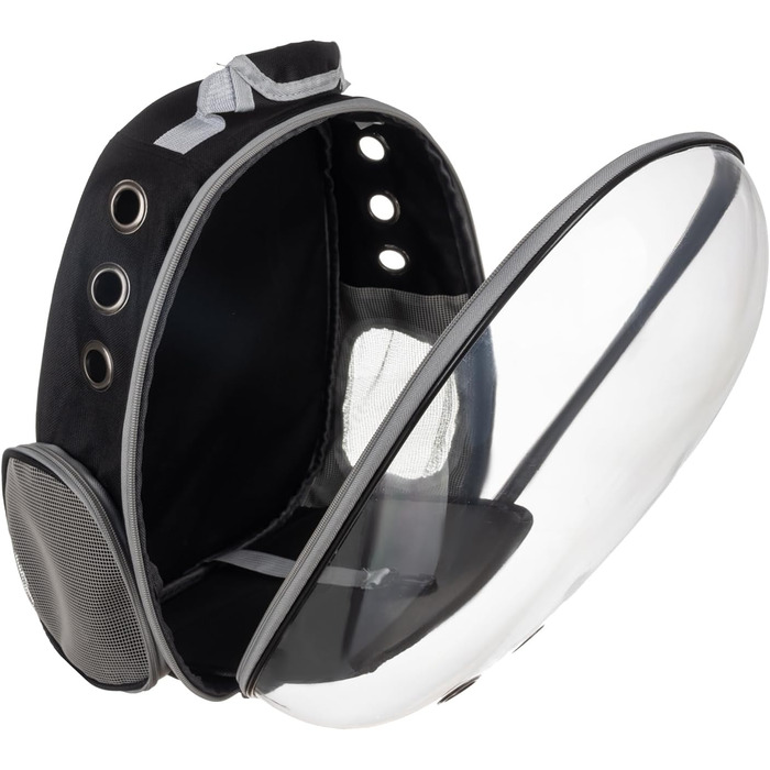 Рюкзак для тварин з прозорим плексигласом, дихаючий, капсула для тварин до 5 кг, 23309