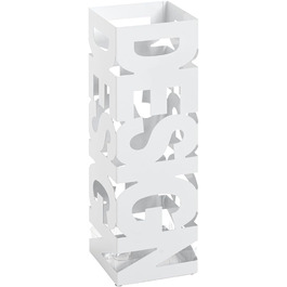 Підставка для парасольки HAKU Möbel, біла, металева, 16x48x16 см, сучасний стиль