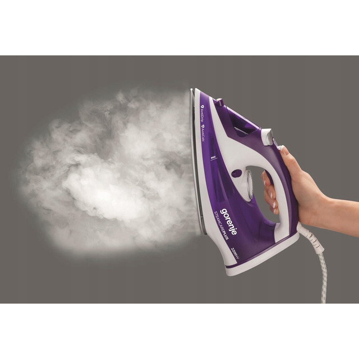 Парова праска Gorenje SIH2200BBC 2200 Вт, 280 мл, AntiCalc, AntiDrip, висока потужність