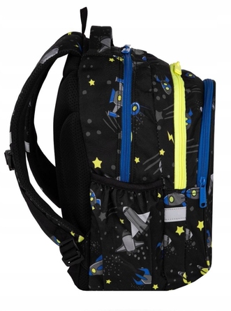 Багатовідсінковий шкільний рюкзак CoolPack, чорний, 21 л