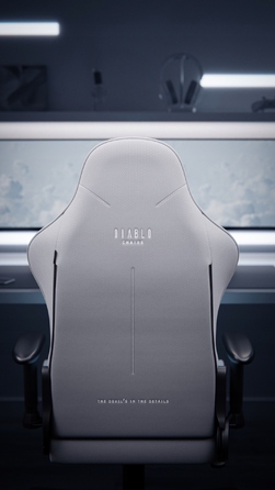 Ігрове крісло Diablo Chairs X-Starter, тканина, чорно-синє