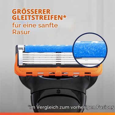 Бритва Gillette Fusion 5 Power для чоловіків, металева, чорна (станок + запасні касети)