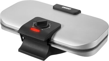 UNOLD 48241 Вафельниця серцеподібна, 1200 Вт, регулювання температури, антипригарне покриття, піддон для тіста, ізольовані ручки