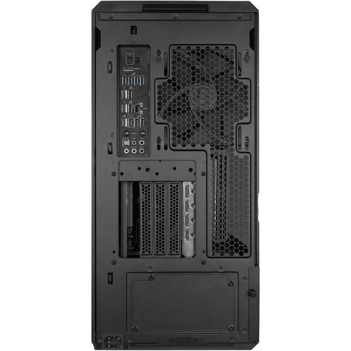 Корпус Lian Li Lancool 217: Чорний ATX Midi-Tower з темперованим склом, 5 вентиляторів, шпон дуба, сітчаста передня панель, підтримка Back-Connect