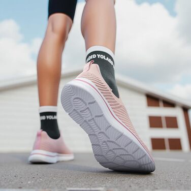 Сліпони жіночі: зручні кросівки для ходьби, занять фітнесу та джогінгу (2630 D Рожевий, 40 EU)