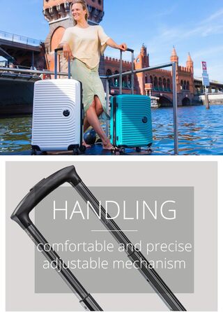 Чемодан Hartschalenkoffer Mitte - великий, TSA, 4 колеса, 77 см, 130 л, м'ятний колір