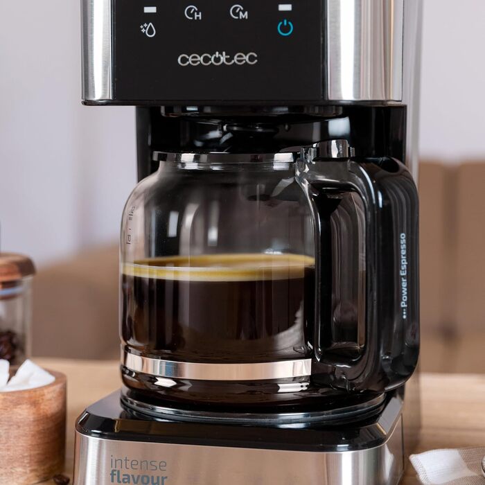 Кавомашина крапельна програмована Cecotec Coffee 66 Smart Plus, 980W, 1,5л, сталь, LCD, Touchscreen, ExtemAroma, AutoClean