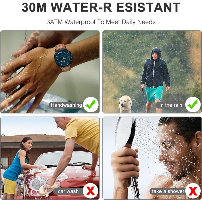 Чоловічий годинник CHEETAH Minimalistische, аналоговий кварц, водостійкий 3 ATM, з шкіряним ремінцем, з датою, спортивний годинник для молоді, коричневий/чорний/синій