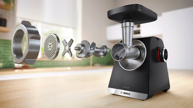 М'ясорубка Bosch Serie 6 MFWS640B, 2100 Вт, реверс, 2 швидкості
