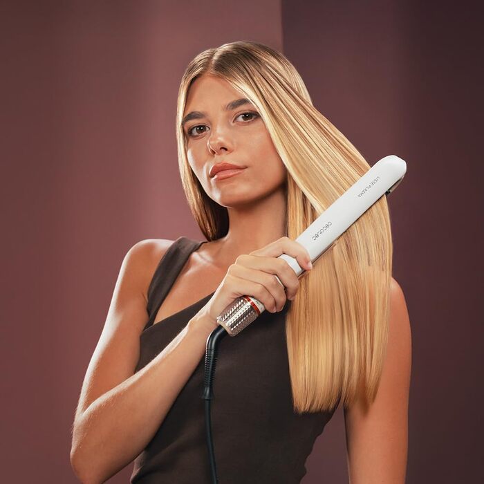 Плойка для волосся Cecotec Lisse Plasma Elite з технологією Plasma, керамічним покриттям та 3D плаваючими пластинами, 45W, регулювання температури 170-230°C, для гладкого волосся без пуху