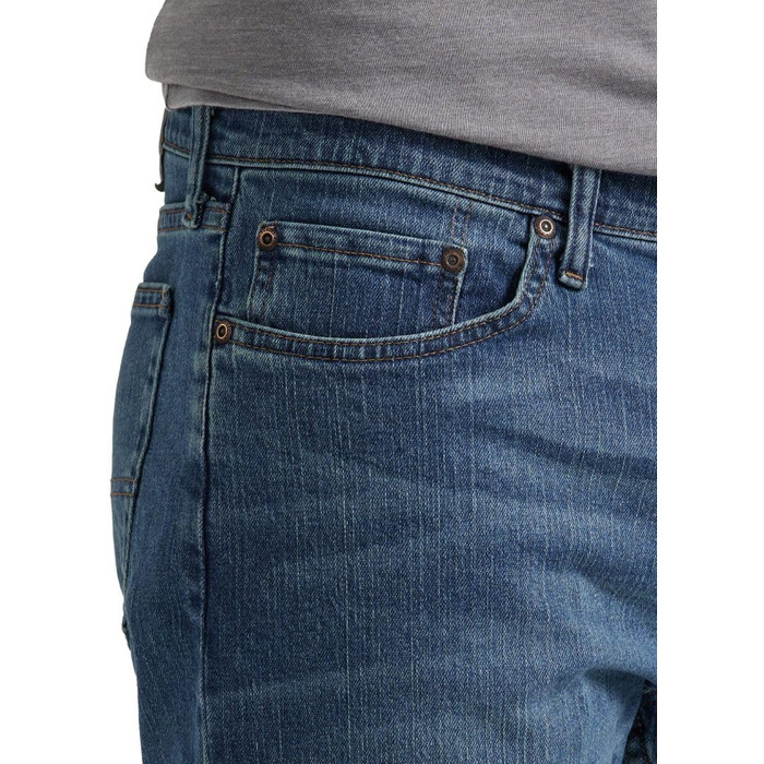 Джинси чоловічі Wrangler Authentics Regular Fit Blue Ocean 36W/32L блакитні еластичні