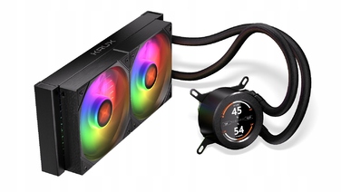 Рідинне охолодження AIO KRUX HydroGlance 240 ARGB з LCD-дисплеєм