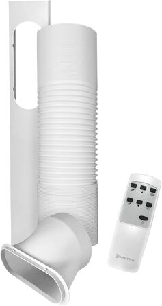 Мобільний кондиціонер HANTECH 9000 BTU | 3-в-1: охолодження, вентиляція, осушувач | Охолодження до 33 м² | З пультом керування та випускним шлангом