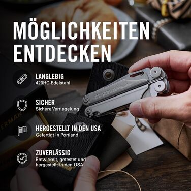 Leatherman Wave+ Мультитул - 18-в-1: інструмент з нержавіючої сталі з лезами, плоскогубцями та кусачками для дроту - аксесуари для кемпінгу, спеціальне видання (срібний)