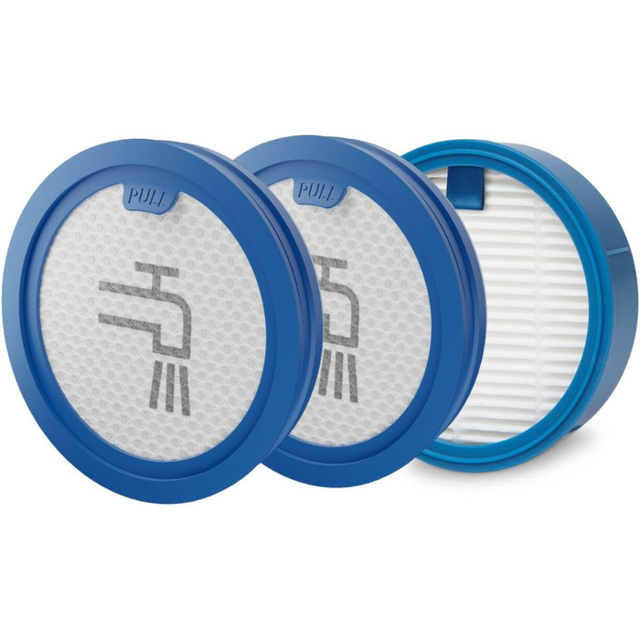AEG Performance Kit Filter for Battery Vacuum Cleaners AP6 and AP82 Models / Filter system consisting of 2x pre-motor filters, 1x hygiene filter / washable / Blue-White / ESKW6 ESKW6 Performance Filter Set