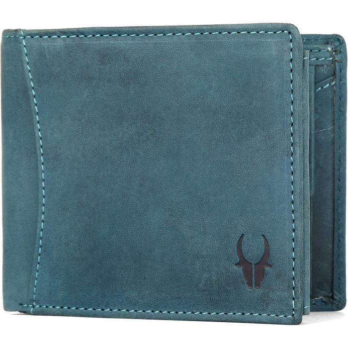 Чоловічий шкіряний гаманець WildHorn Antlers Hunter Blue
