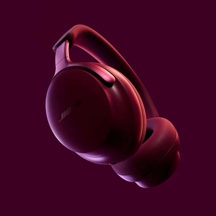 Бездротові навушники Bose QuietComfort Ultra Over-Ear з активним шумопоглинанням, просторовим аудіо (Spatial Audio) та часом роботи до 24 годин, чорний (темна слива)