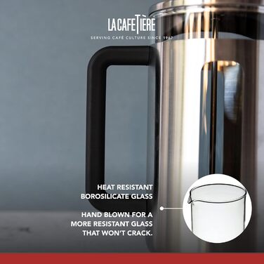 Френч-прес La Cafetière Pisa з нержавіючої сталі, 3 чашки, зелений, у подарунковій коробці (срібло)