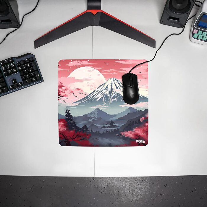 Tilt Premium килимок для миші Gaming XXL 1000x500x4mm | Нековзний килимок на стіл | Водостійкий мат для робочого столу (30 x 30 см, Japanese Forest)