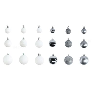Relaxdays Set of Christmas Baubles