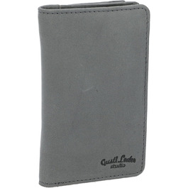 Gusti Leather Wallet - Beckett Small Purse Women's Vintage Gray Leather