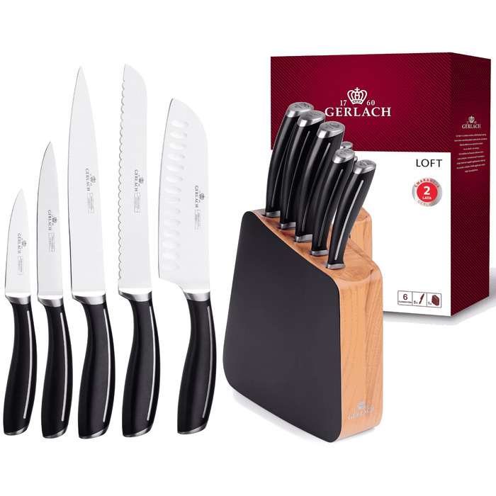 Набір ножів у підставці Gerlach Loft, 5 предметів
