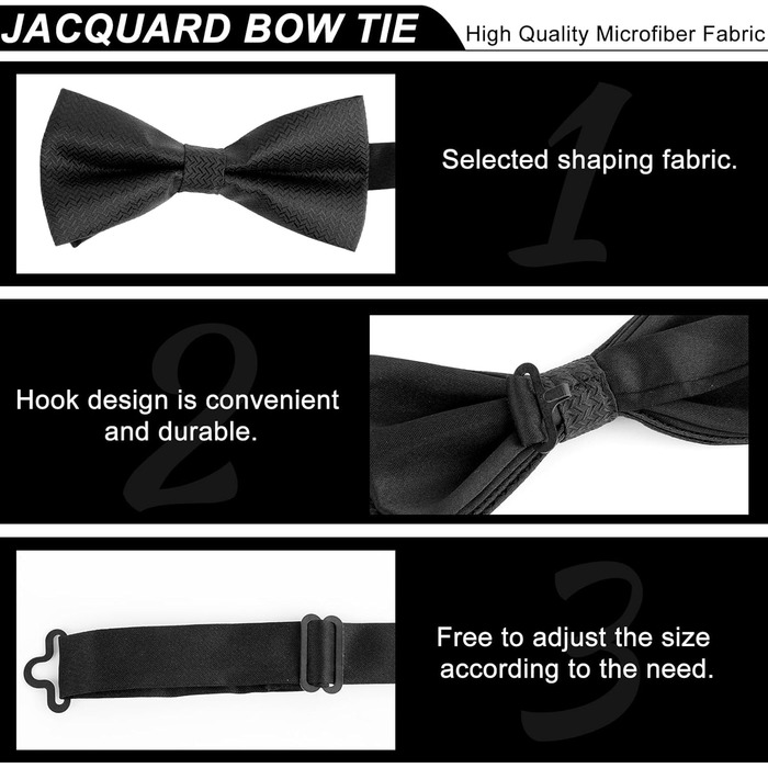 Метелик чоловічий (10 шт.) багатокольоровий, класичний для смокінга, регульований, формальний для бізнесу, весілля, хлопчиків