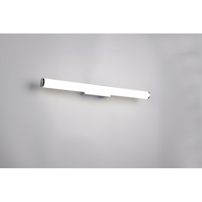 Trio Leuchten LED Bathroom Wall Light Mattimo 283274106, Metal Chrome, White Plastic, 4.3 Watt LED (Width 60cm)