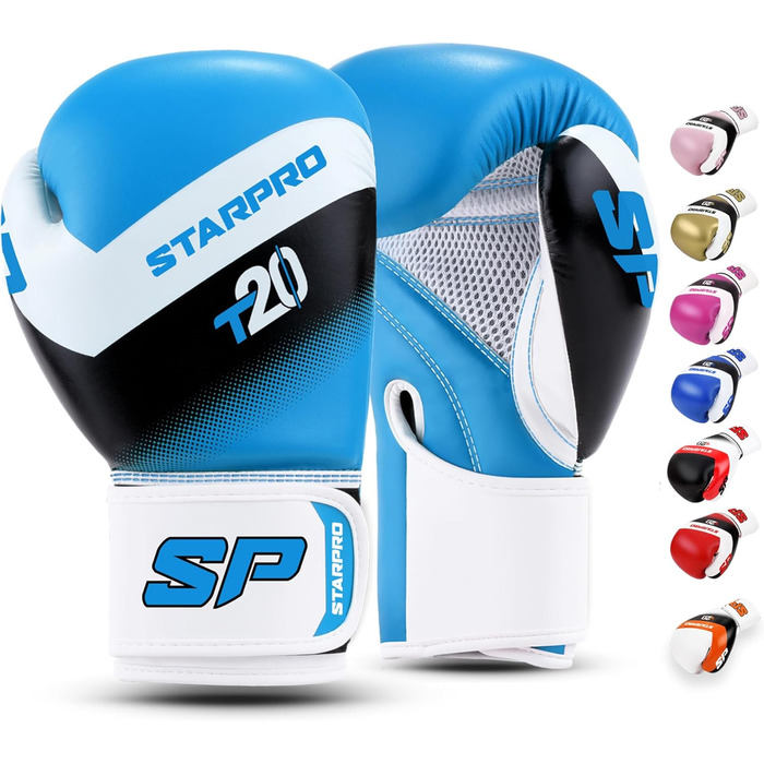 Боксерські рукавички Starpro T20 для жорстких ударів та швидкого нокауту - чоловічі та жіночі, бокс, боксерські рукавички