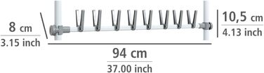 WENKO Telescopic System Hercules - adjustable organization system, wardrobe system (shoe holder)