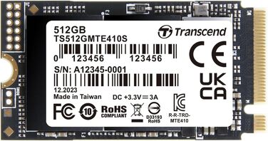 SSD накопичувач Transcend M.2 NVMe PCIe Gen4 512GB (MTE410S) - Швидкість до 5000 МБ/с