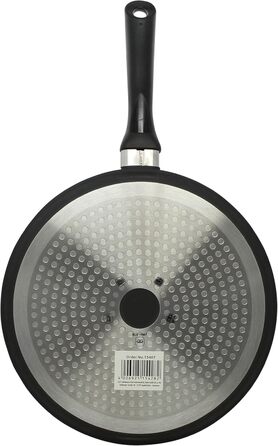 ELO Crepe Pan, 28 cm, ALUCAST - Frying pan made of energy-saving cast aluminum with non-stick coating, suitable for ceramic, gas, electric, and induction cooktops - dishwasher safe, Color: Black (28 cm NEW, Crepe Pan)