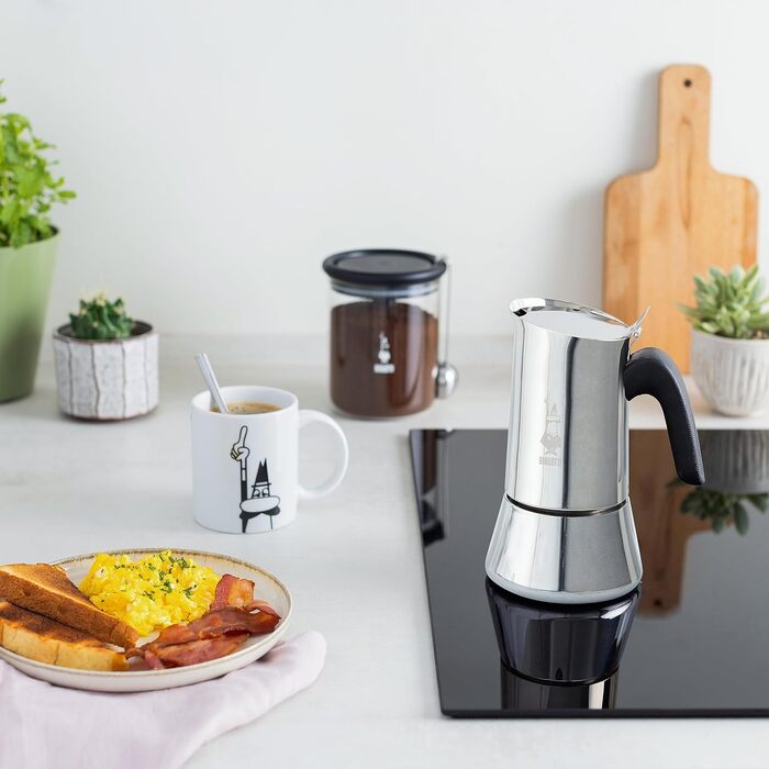 Кавомашина Bialetti Venus Induction - 4 чашки, нержавіюча сталь, срібна