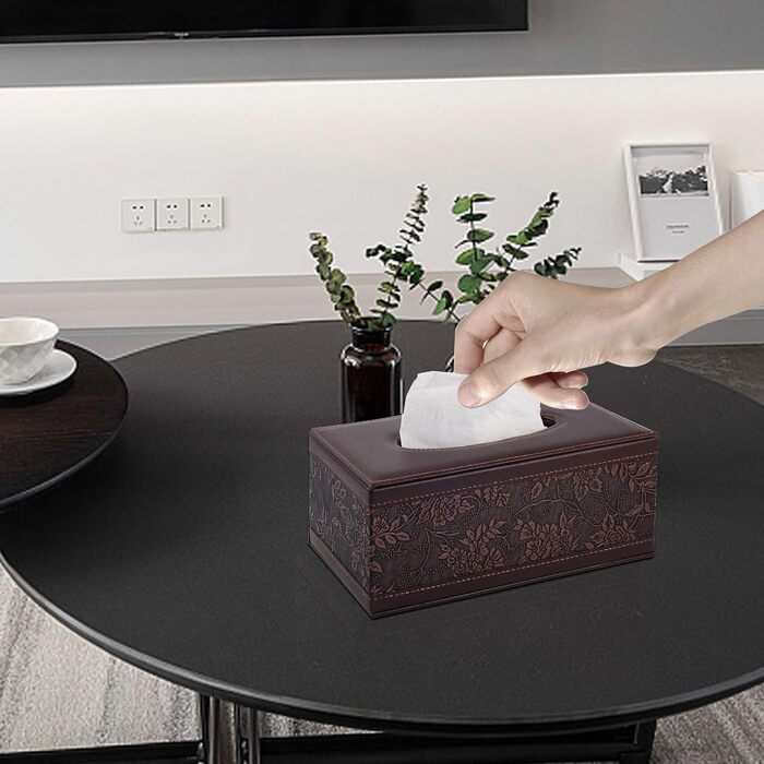 Скляна коробка для серветок прямокутної форми, вінтажний стиль, для ванної, авто, офісу