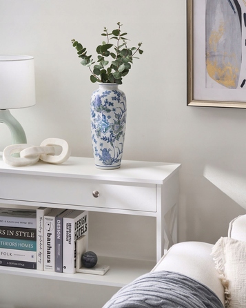 Ваза Beliani з порцеляни, 13 x 35 см