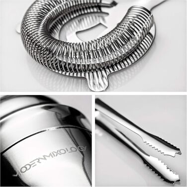 Набір для коктейлів та міксології 10 предметів з підставкою - професійний шейкер для коктейлів з нержавіючої сталі, барний інвентар, рецепти