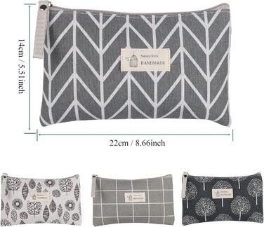 Косметичка для подорожей Czemo (4 шт.) з тканини, водонепроникна, з монетницею, для жінок