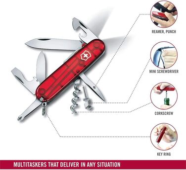 Швейцарський ніж Victorinox Spartan Lite червоний – багатофункціональний інструмент