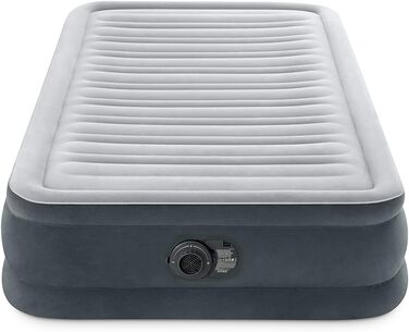 Надувний матрац Intex Twin Comfort-Plush Fiber-Tech RP 99x191x33 см (67766ND) - односпальний, для дому та відпочинку