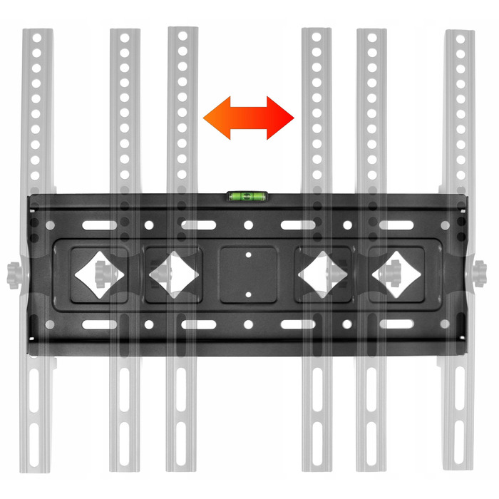 Кронштейн для телевізора 25-80 дюймів, до 80 кг, регульований навіс для ТВ