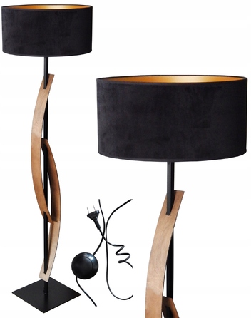 Підлоговий торшер Adex, чорний матовий, E27 60 Вт, 145 см