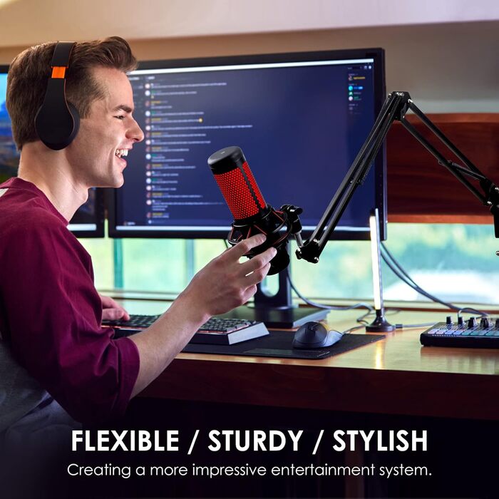 Тримач для мікрофона YOUSHARES - сумісний з HyperX QuadCast, Blue Yeti, Rode, Fifine AM8, Razer Seiren Mini/V3 Mini