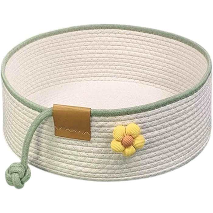 Тканинне ліжко для котів, 40 см, розкладний кошик-гніздо, дихаюче ліжко для домашніх тварин, стійке до подряпин, універсальне ліжечко для кошенят (L, Бежевий)