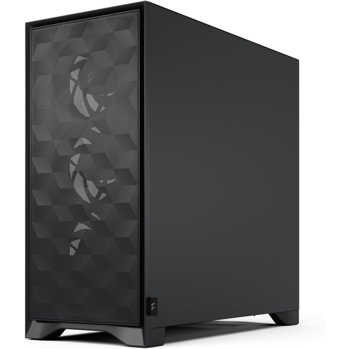 Корпус для ПК Fractal Design Pop Air 2 Black TG Mesh ATX, 3x 120 мм вентилятори, чорний, загартоване скло