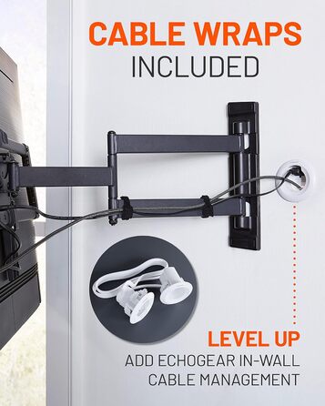 Кріплення ECHOGEAR для великих телевізорів: кутова та плоска установка до 190.5 см