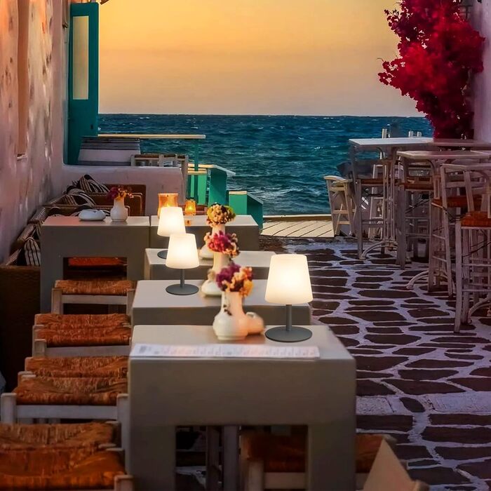 Акумуляторний світлодіодний настільний світильник MALUX з димером, теплий/холодний світ (3000K/7500K), водонепроникний IP44, сірий - для дому та саду