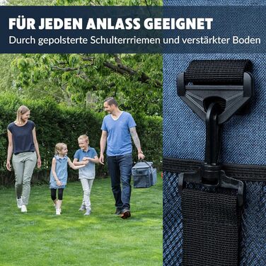 Термосумка 30л (складніша) з ізоляцією, 10-12 годин, з відкривачем, PEVA, для роботи, офісу, пікніка, покупок, будівництва (30л, блакитна)
